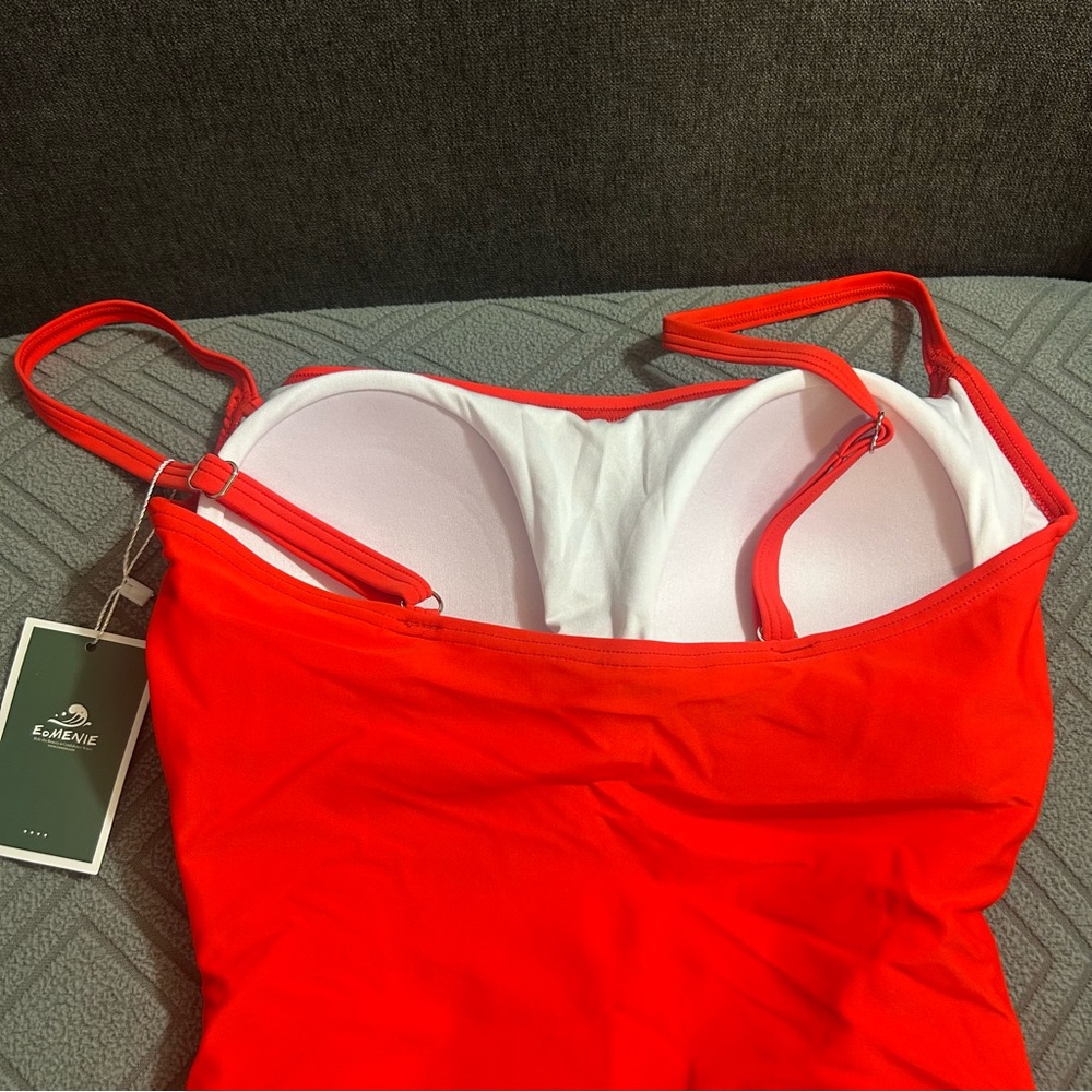 Eomenie One Piece Women Swimsuits Tummy Control Ruched Bathing Suit Swimwear - Picture 10 of 14